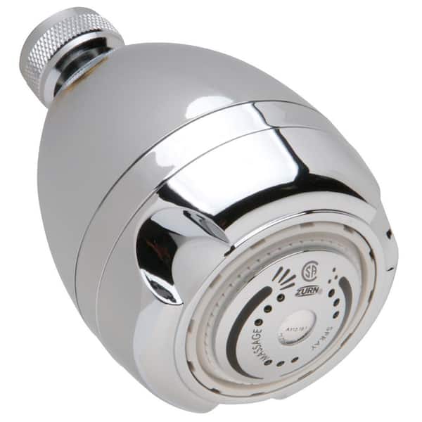 Zurn 2-Spray Patterns 2.625 in. Wall Mount Fixed Shower Head in Chrome
