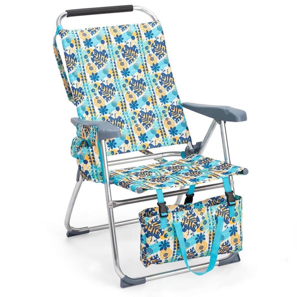 "17"" Seat Height Blue Aluminum Folding Portable Beach Chair With Carry Bag" price history on PriceWatchPro