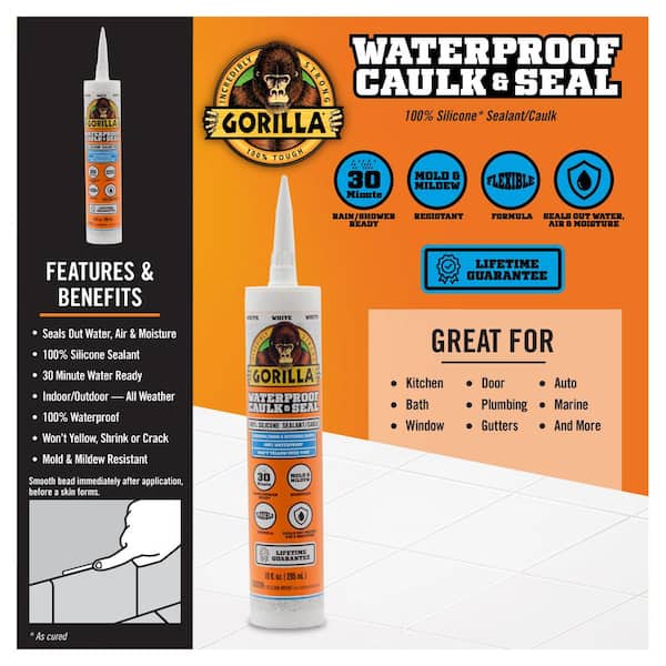 POLYMERSHAPES 100% Silicone 10.1 oz. Clear Caulk and Sealant for Plastic  Sheets GE-55 - The Home Depot