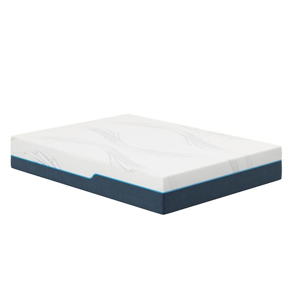 Nautica Exhilarate Full Medium-Plush Gel Memory Foam 12 in. Mattress with Cooling Air Flow, Ice Lux Fabric Cover, Bed-in-a-Box