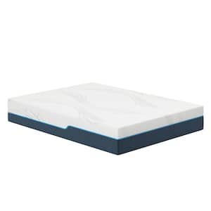 Exhilarate King Medium-Plush Gel Memory Foam 12 in. Mattress with Cooling Air Flow, Ice Lux Fabric Cover, Bed-in-a-Box