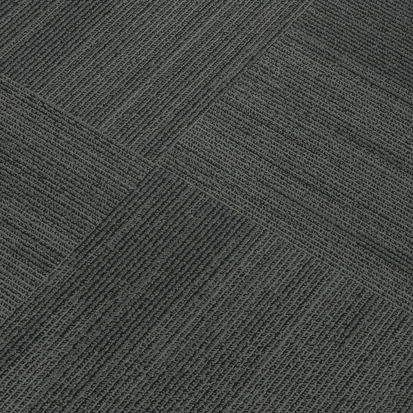 Mohawk 24 in. x 24 in. Textured Loop Carpet - Elite -Color Black