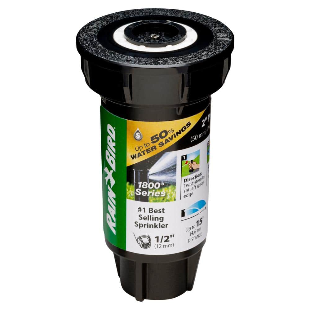 Efficient 2" Quarter-Circle Black Pop-Up Spray Head with Dual Nozzle