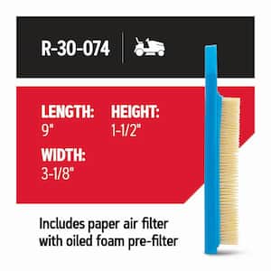 Air Filter for Riding Mowers, Fits Briggs and Stratton, Powerbuilt and Vanguard Engines