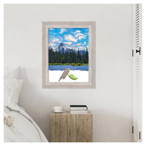 Amanti Art Beachwood Grey Wood Picture Frame Opening Size 18x24 in