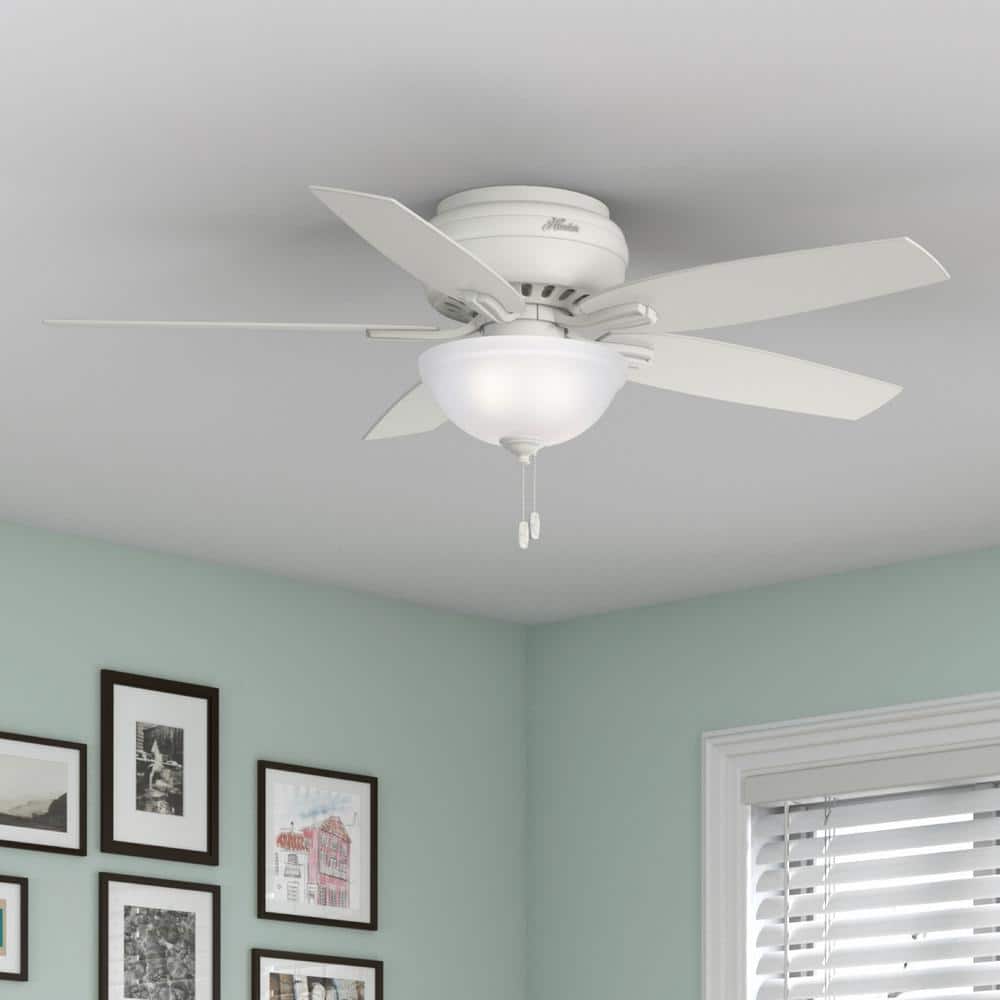 Newsome 52 in. Indoor Fresh White Bowl Light Kit Low-Profile Ceiling Fan price history on PriceWatchPro