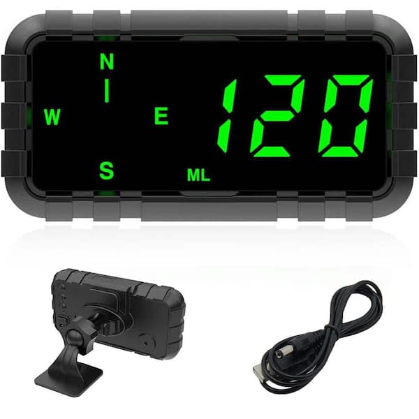 OBJLGEV Heads Up Display with Digital GPS Speedometer in