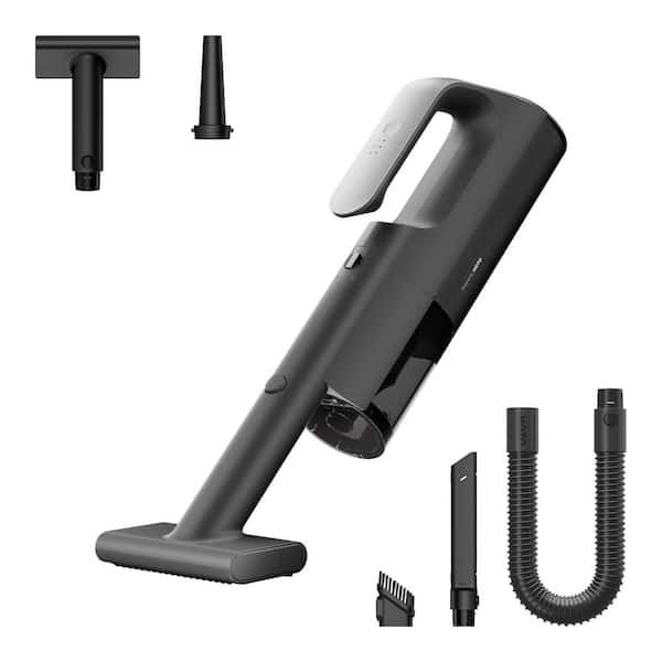 BlowVac Series Bagged Cordless HEPA Handheld Vacuum and Air Duster Blower for Car, Home, Outdoor Cleaning in Black