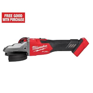 M18 FUEL 18V Lithium-Ion Brushless Cordless 5 in. Flathead Braking Grinder with Slide Switch Lock-On (Tool-Only)