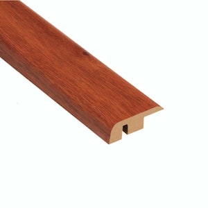High Gloss Santos Mahogany 1/2 in. Thick x 1-1/4 in. Wide x 94 in. Length Laminate Carpet Reducer Molding