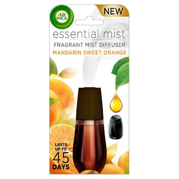 Air Wick Essential Mist 0.67 fl. oz. Mandarin and Sweet Orange Automatic Air  Freshener Refill 98551 - The Home Depot