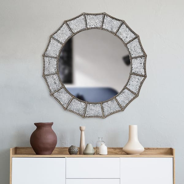 Silver Glass Creation Decorative Mirror