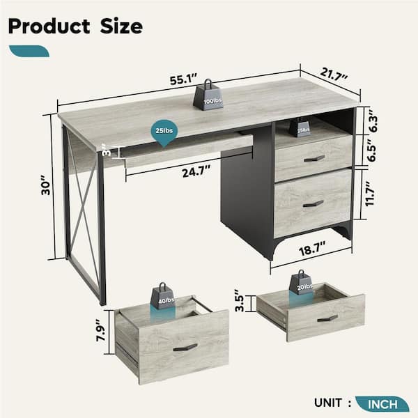 DR1 - 17.75'' Steel Under Desk Drawer — Pochar LLC