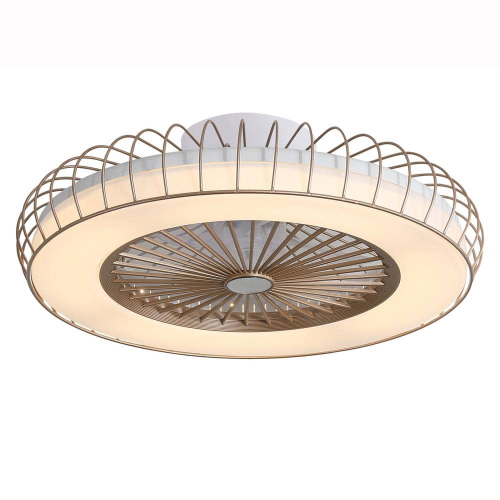 1.67 ft. Indoor Iron Gold Ceiling Fan with Lights, Ceiling Fan with Light a