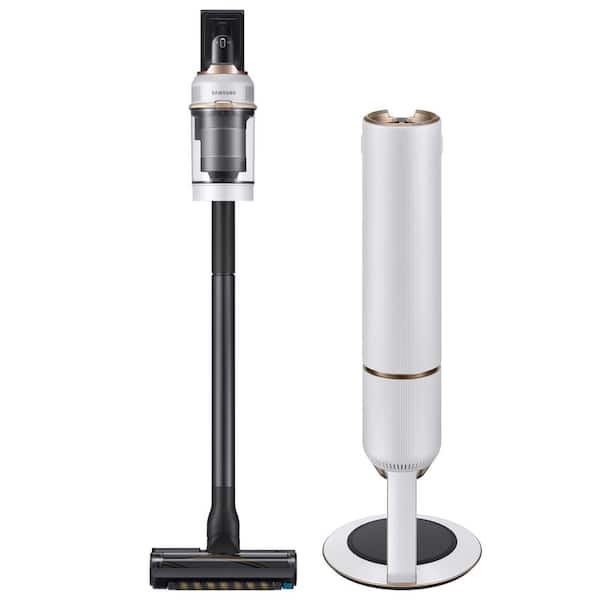 Samsung Bespoke Jet Cordless Multi-Surface Bagless Stick Vacuum with Clean Station in Misty White