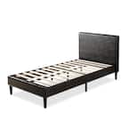 Zinus Gerard Faux Leather Platform Bed Frame, Twin-HD-WSPB-T - The Home ...