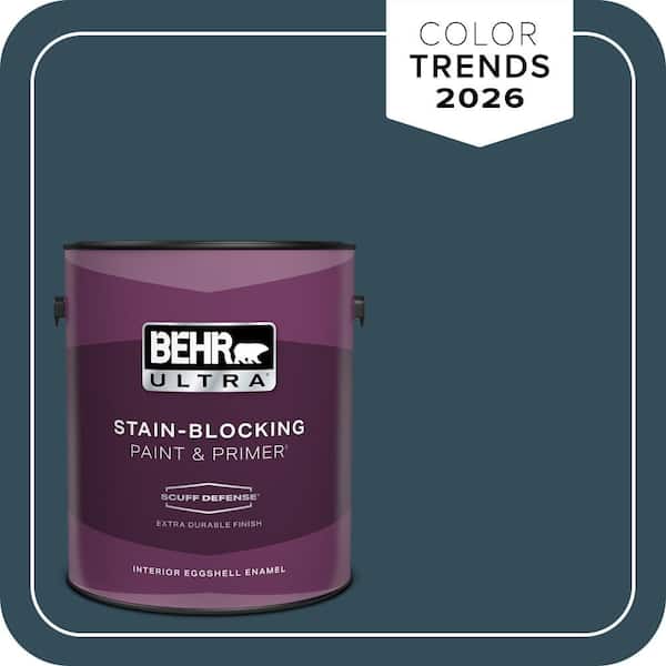 BEHR ULTRA 1 gal. Home Decorators Collection #HDC-CL-28 Nocturne Blue Extra Durable Eggshell Enamel Interior Paint & Primer
