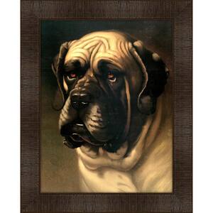 Portrait of Ilford Caution Framed Giclee Dog Art Print 17 in. x 21 in.
