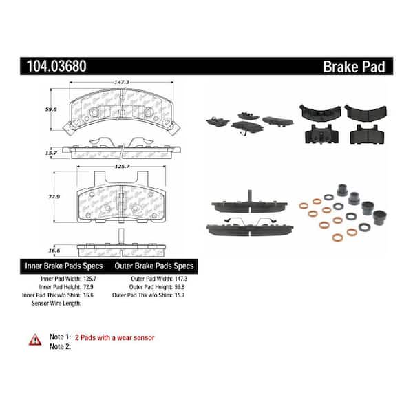Centric Parts Disc Brake Pad Set