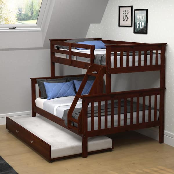 Mission Bunk Bed With Twin Trundle, Children S Bunk Beds With Trundle