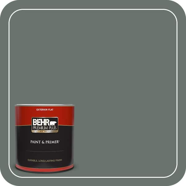 BEHR PREMIUM PLUS 1 qt. #PPU12-18 Heritage Park Flat Exterior Paint & Primer