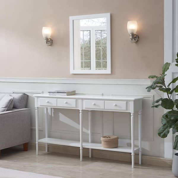 Design House Lydia Transitional 4.6 in. 1-Light Satin Nickel