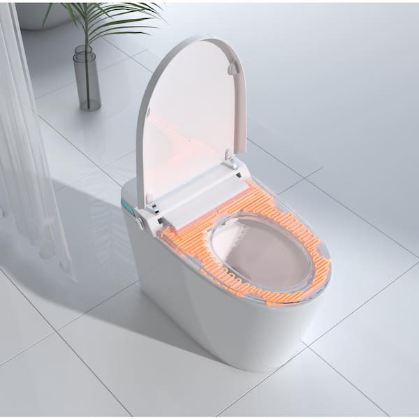 WELLFOR TM-3 Elongated LED Smart Bidet Toilet with Auto Open/Close and Heated Seat