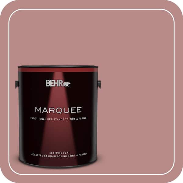 BEHR MARQUEE 1 gal. #150F-4 Victorian Mauve Flat Exterior Paint & Primer