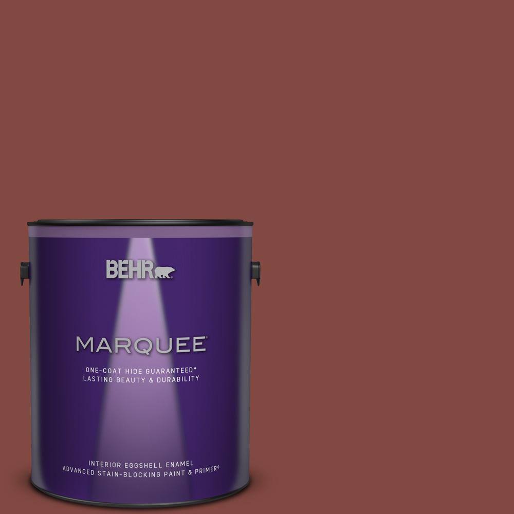 1 gal. #S140-7 Deco Red Eggshell Enamel Interior Paint & Primer