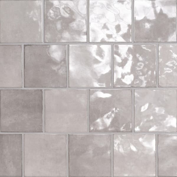 MSI Lakeview Sterling 5 in. x 5 in. Glossy Ceramic Wall Tile (10.2 sq. ft./Case)
