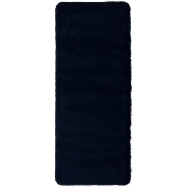 Mohawk Home Lavish Plush Indigo 24 in. x 60 in. Bath Mat