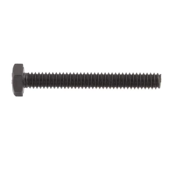 DECKMATE 1/4 in. -20 x 2 in. Black Hex Bolt (15-Pack) 814880 - The