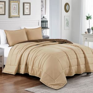 3 Piece All Season Bedding Queen size Comforter Set, Ultra Soft Polyester Elegant Bedding Comforters