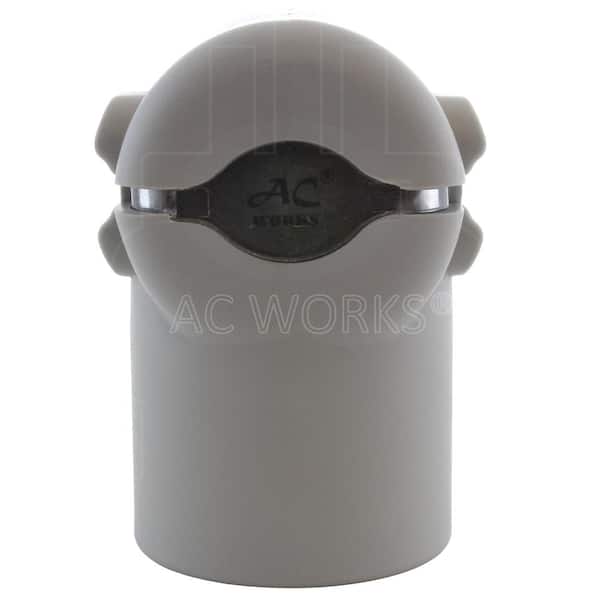 AC WORKS - Electric Vehicle Charging Adapter for Tesla Use (50 Amp, NEMA 10-50 Plug to NEMA 14-50 Tesla Connector)