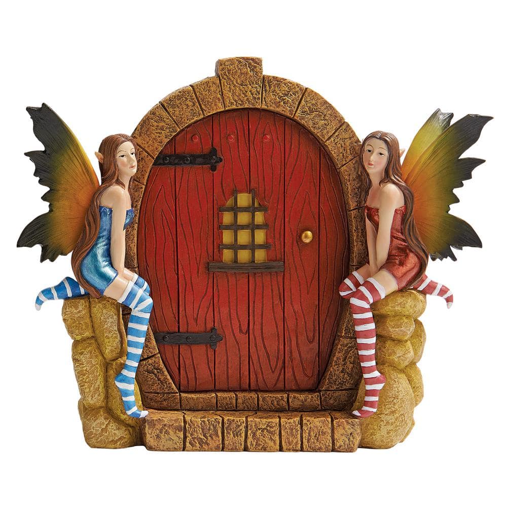 Design Toscano 9.5 in. H The Enchanted Portal Fairy Door Wall Sculpture  QM2757000