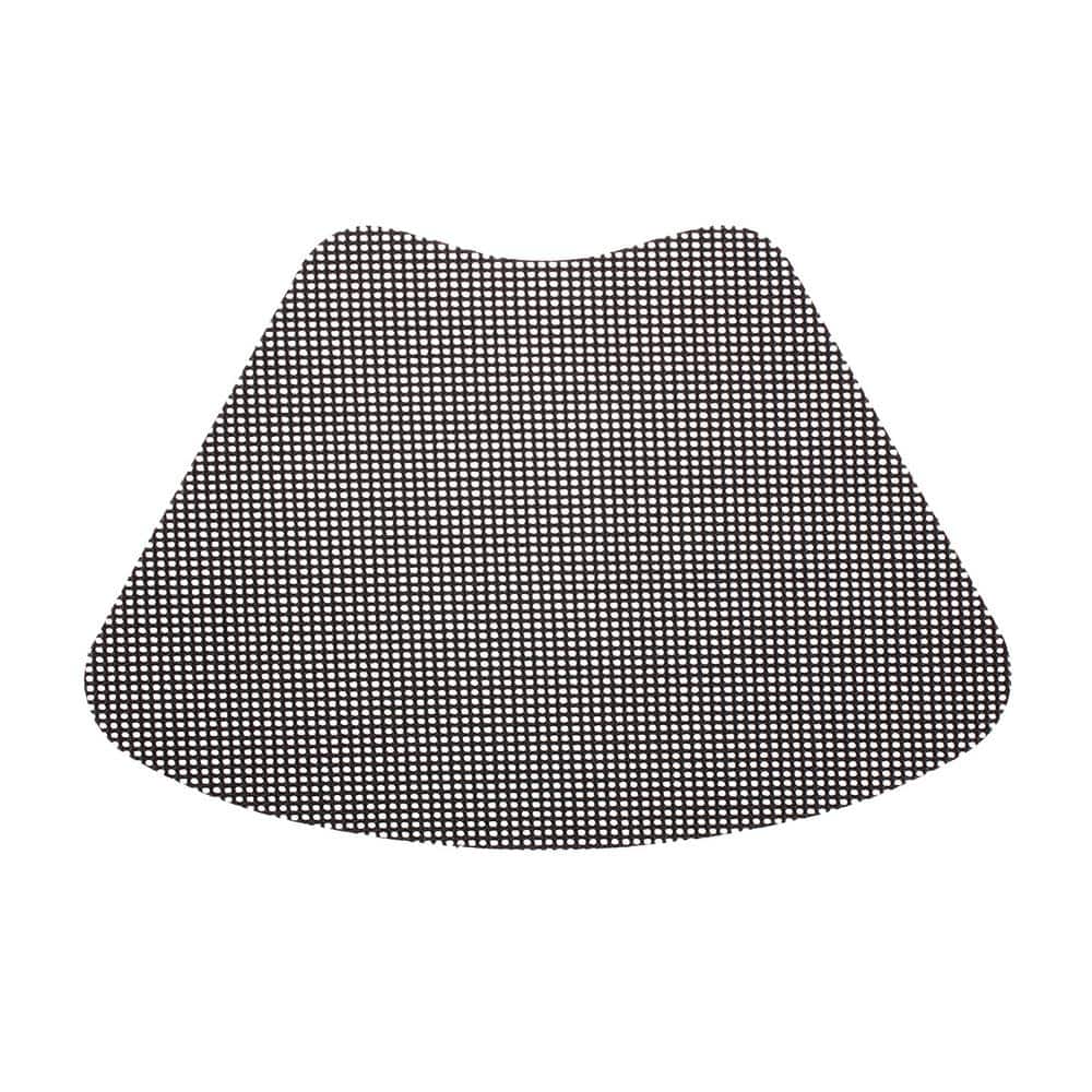 Kraftware 19 in. x 13 in. Black PVC Covered Jute Wedge Placemat