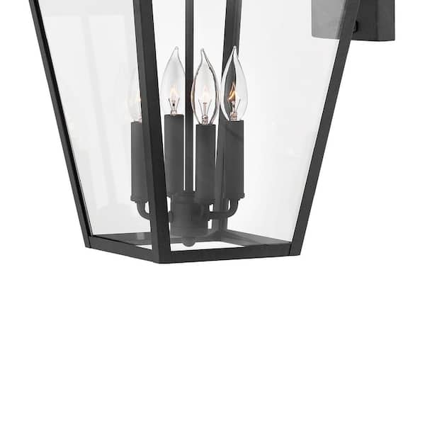 HINKLEY - Alford Place Extra-Large Museum Black Outdoor Wall Mount Lantern