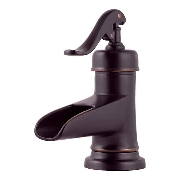 Pfister Ashfield 4 in. Centerset Single-Handle Bathroom Faucet in Tuscan Bronze