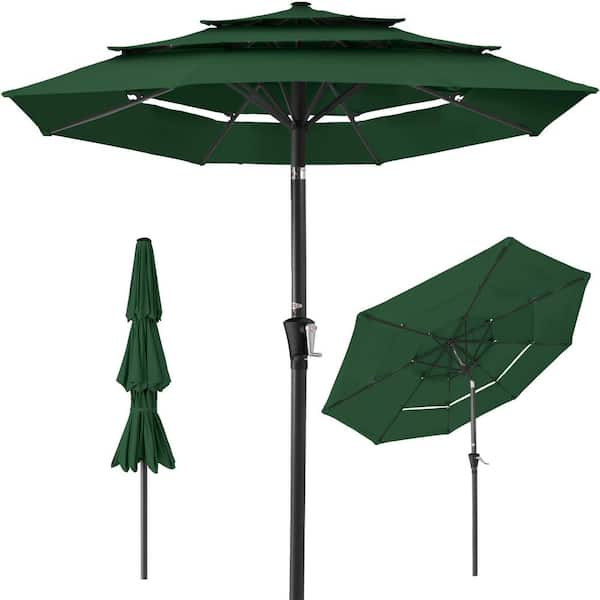 best choice products patio umbrella offset 11 Best Choice Products 10ft Offset Hanging Outdoor Market Patio Umbrella w/  Easy Tilt Adjustment