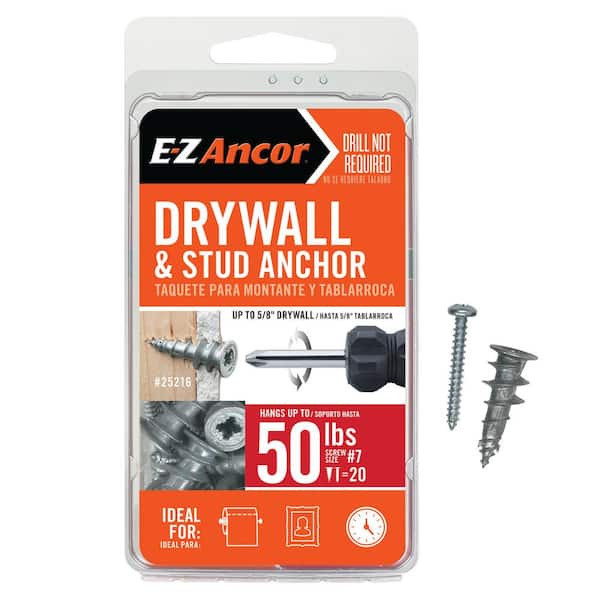 E-Z Ancor Stud Solver 50 lbs. Drywall and Stud Anchors (20-Pack)