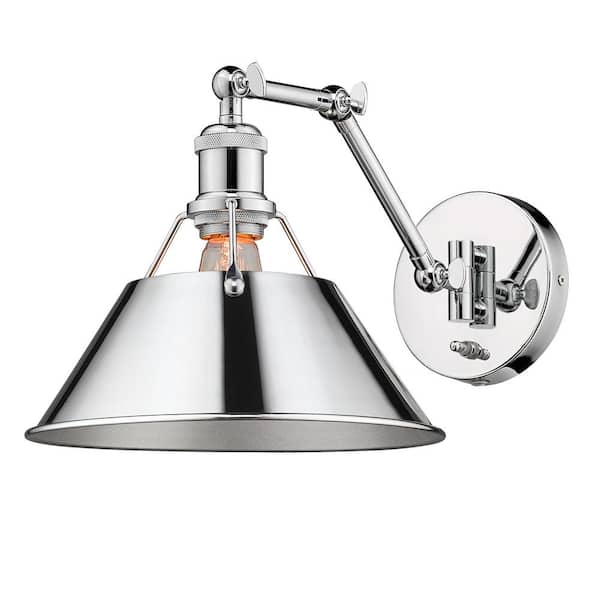 Golden Lighting - Orwell 9 in. Chrome Sconce