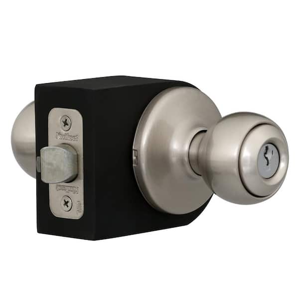 Kwikset Polo Satin Nickel Entry Door Knob Featuring SmartKey Security  TST400P15SMK6V2 The Home Depot