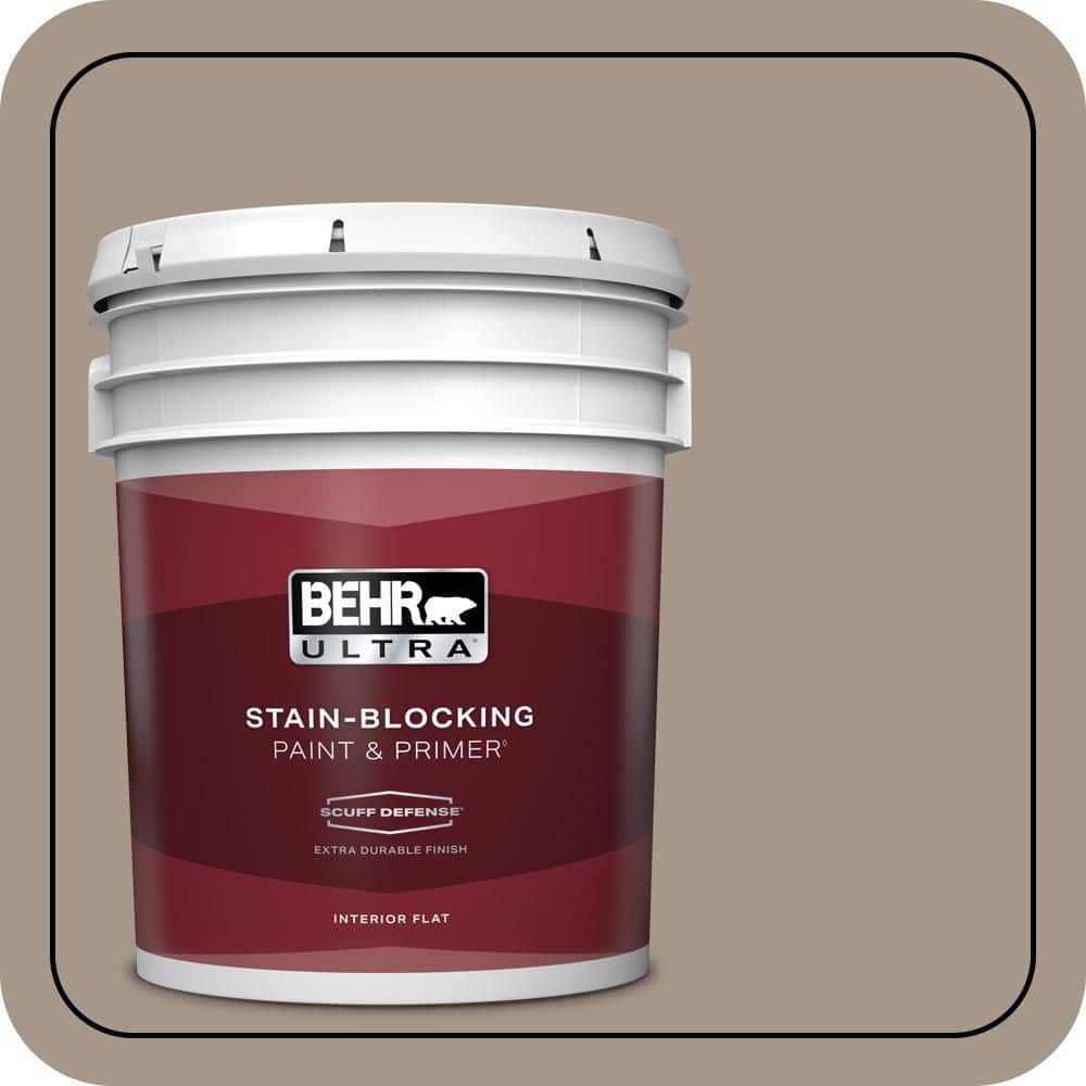 5 gal. #N220-4 Shiitake Extra Durable Flat Interior Paint & Primer price history on PriceWatchPro