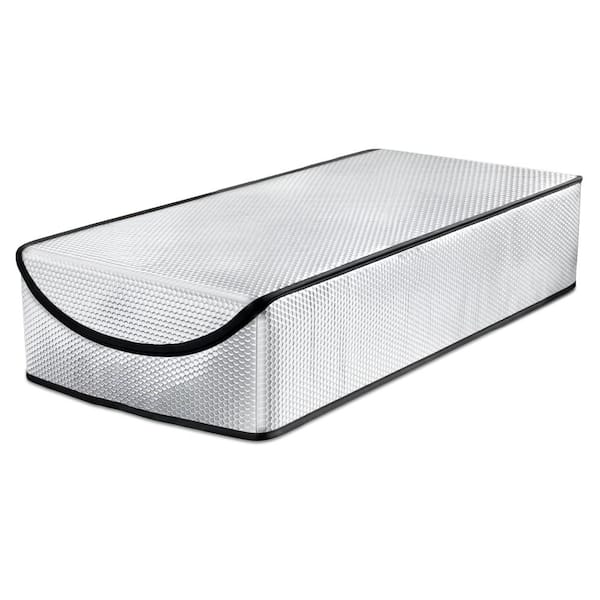 25 x 54 x 11 in. Attic Door Insulation Cover Reflective Attic Stairway Tent with Zipper Heat Barrier Dust Protection