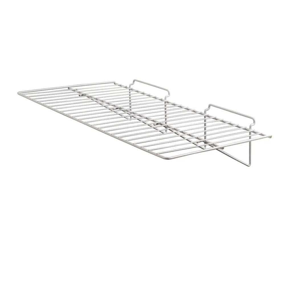 24 in. W x 12 in. D White Straight Wire Shelf (Pack of 6)