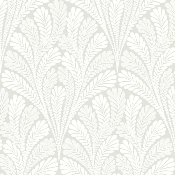 York Wallcoverings 56 sq ft. Neutral Shell Damask Pre-Pasted Wallpaper