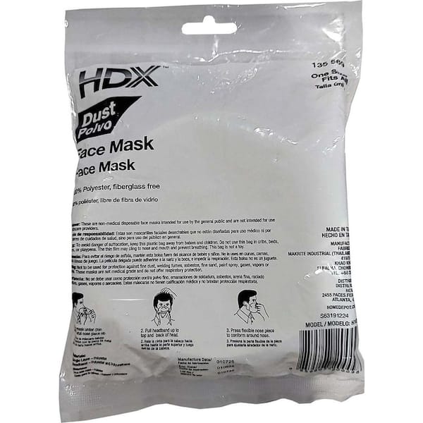 HDX HDX Disposable Dust Mask (5-Pack) H101 - The Home Depot
