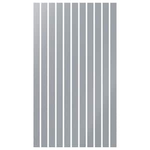 Adjustable Slat Wall 1/8 in. T x 4 ft. W x 8 ft. L Grey Acrylic Decorative Wall Paneling (11-Pack)