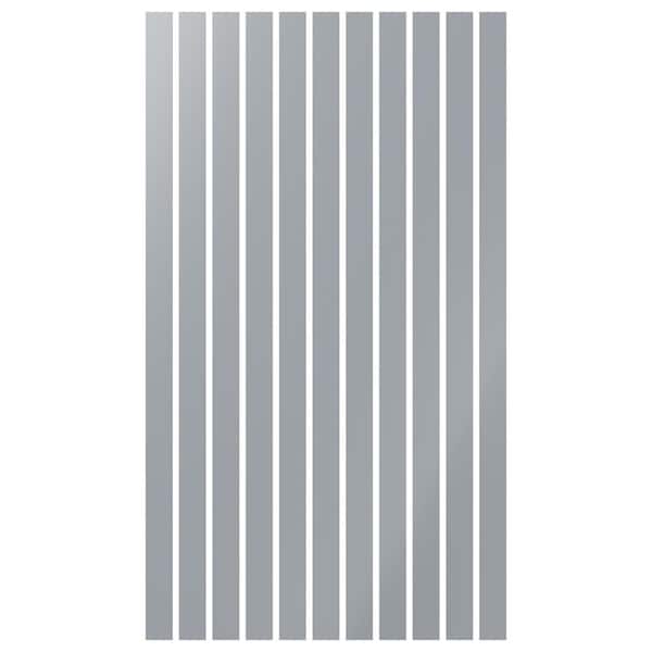Adjustable Slat Wall 1/8 in. T x 4 ft. W x 8 ft. L Grey Acrylic Decorative Wall Paneling (11-Pack)
