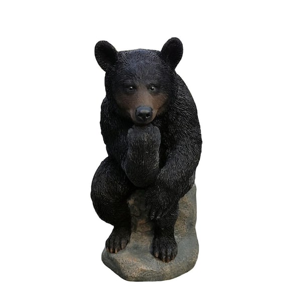 Hi-Line Gift Schild »Bear Leans On Welcome« – Lustige Garten- & Hausdekoration, Langlebig